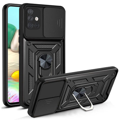 Hülle für Samsung Galaxy A71 A715, Techsuit, CamShield, Schwarz