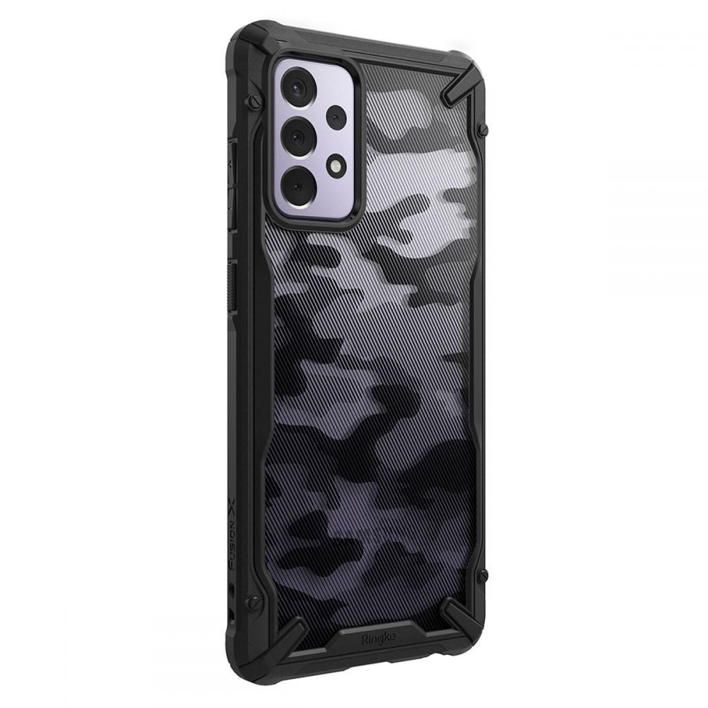 Étui pour Samsung Galaxy A72 A725 / A72 5G A726, Ringke, Fusion X Design, Camouflage