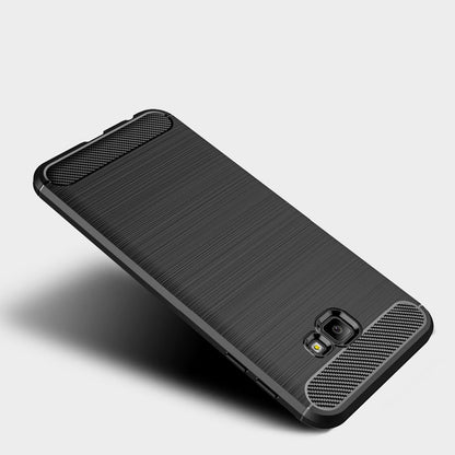 Coque pour Samsung Galaxy J4 Plus (2018) J415, Techsuit, Carbone, Noire