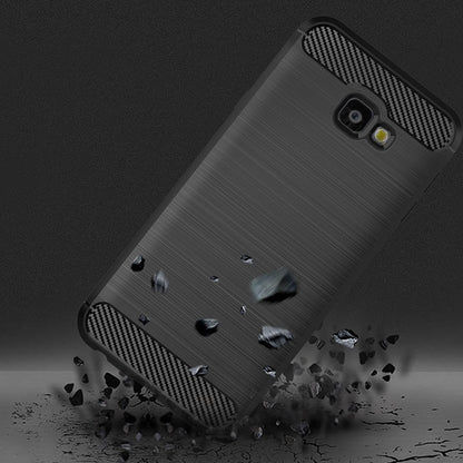 Coque pour Samsung Galaxy J4 Plus (2018) J415, Techsuit, Carbone, Noire