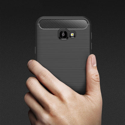 Coque pour Samsung Galaxy J4 Plus (2018) J415, Techsuit, Carbone, Noire