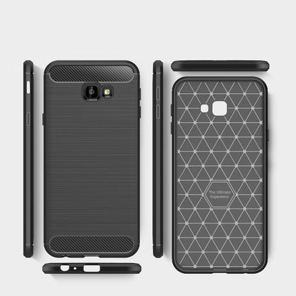 Coque pour Samsung Galaxy J4 Plus (2018) J415, Techsuit, Carbone, Noire