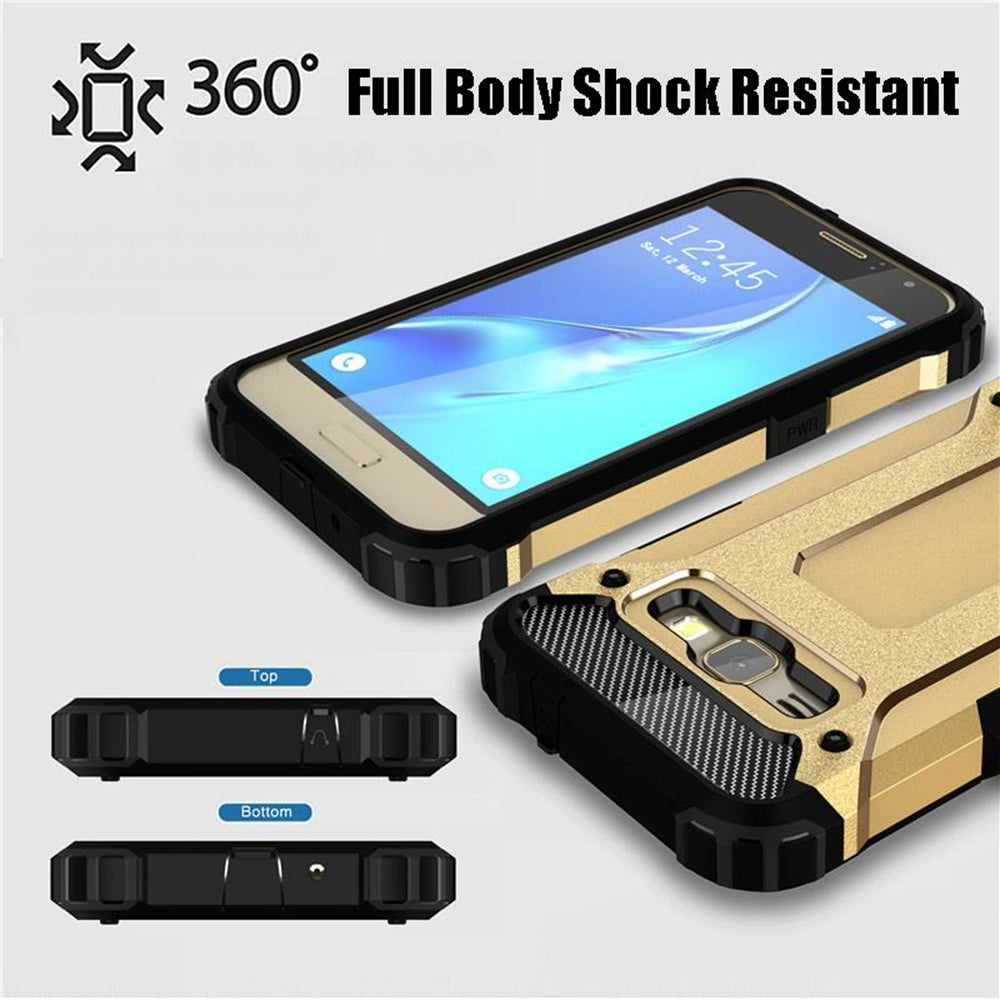 Coque pour Samsung Galaxy J5 J500, Techsuit, Hybrid Armor, Noire