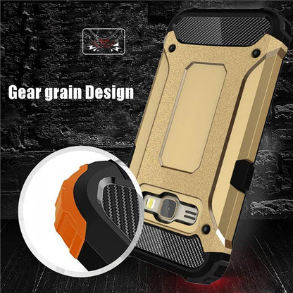 Coque pour Samsung Galaxy J5 J500, Techsuit, Hybrid Armor, Noire