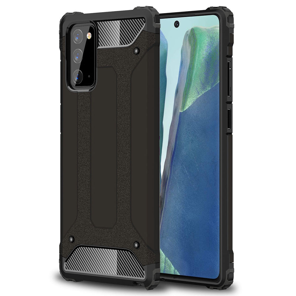 Hülle für Samsung Galaxy Note 20 5G N981 / Note 20 N980, Techsuit, Hybrid Armor, Schwarz