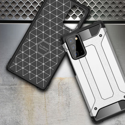 Hülle für Samsung Galaxy Note 20 5G N981 / Note 20 N980, Techsuit, Hybrid Armor, Schwarz