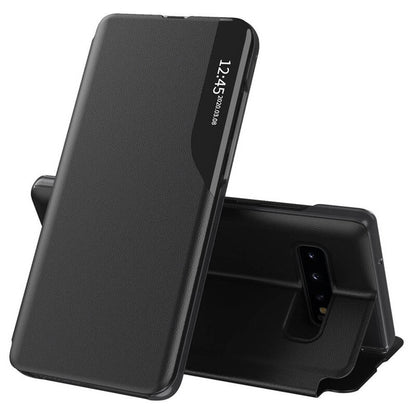 Hoes voor Samsung Galaxy S10 G973, Techsuit, eFold, Zwart