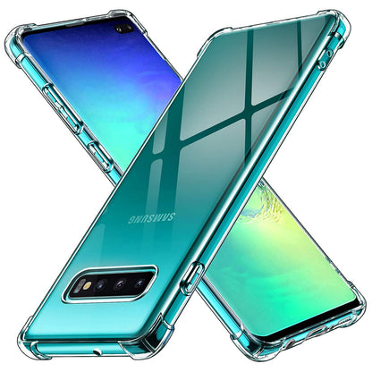 Hülle für Samsung Galaxy S10+ G975, Techsuit, stoßfest klar, transparent