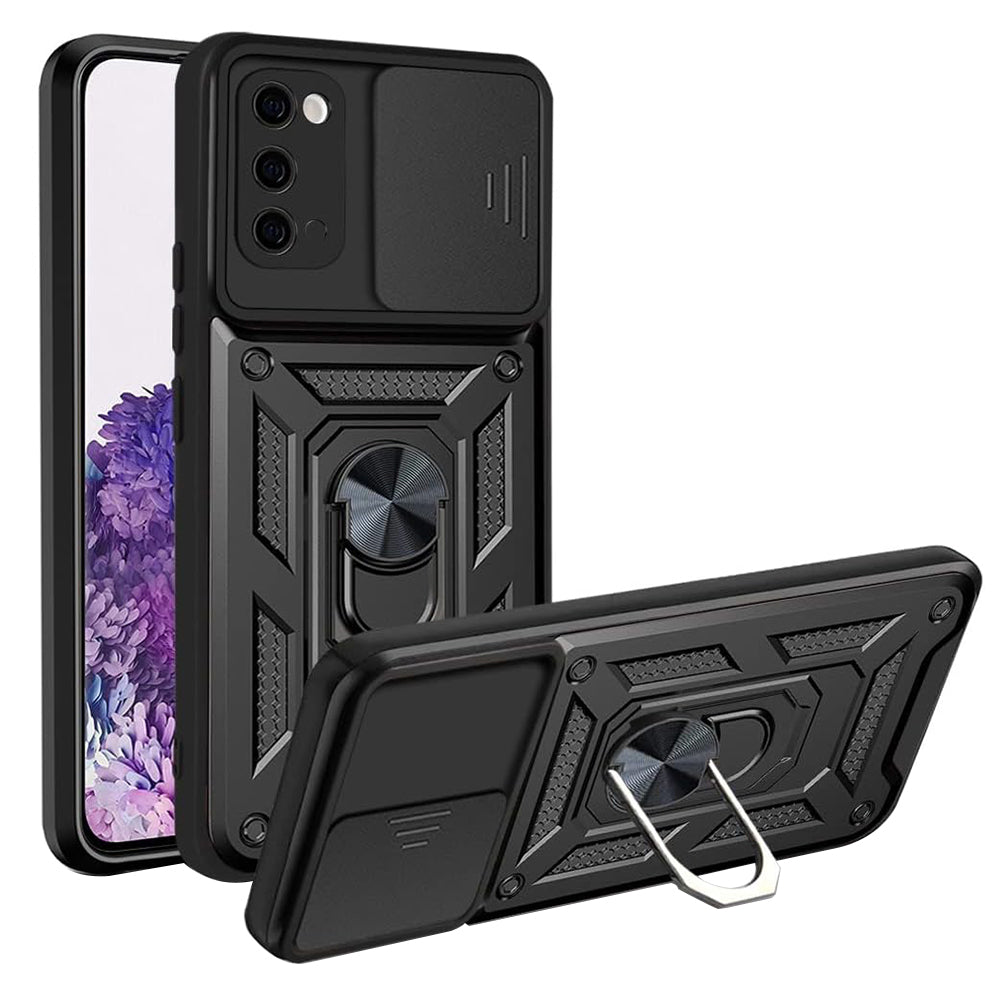 Hoes voor Samsung Galaxy S20 5G G981 / S20 G980, Techsuit, CamShield, Zwart