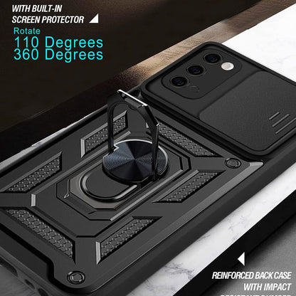 Hoes voor Samsung Galaxy S20 5G G981 / S20 G980, Techsuit, CamShield, Zwart