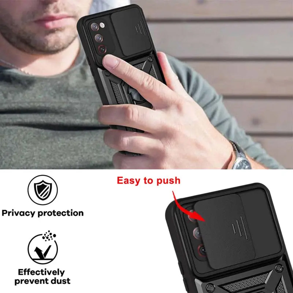 Case for Samsung Galaxy S20 FE 2022 G781 / S20 FE 5G G781 / S20 FE G780, Techsuit, CamShield, Black