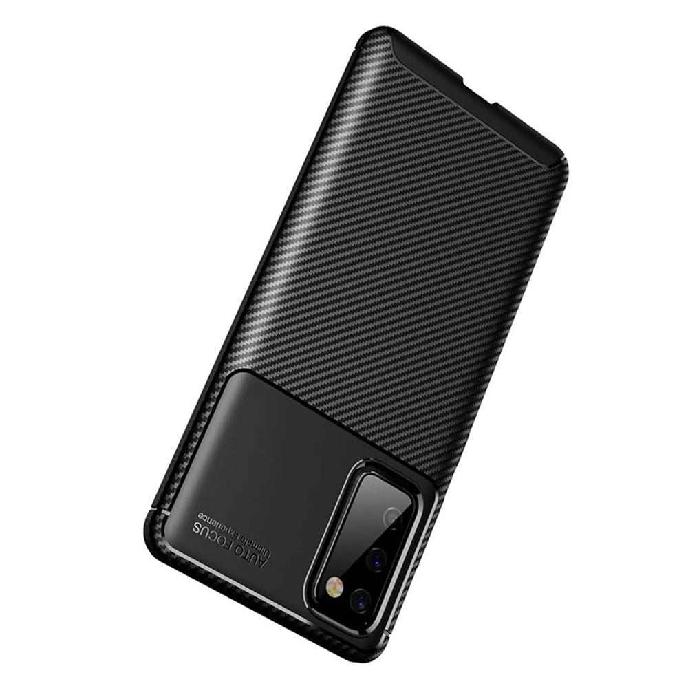 Coque pour Samsung Galaxy S20 FE 2022 G781 / S20 FE 5G G781 / S20 FE G780, Techsuit, Fibre de carbone, Noire
