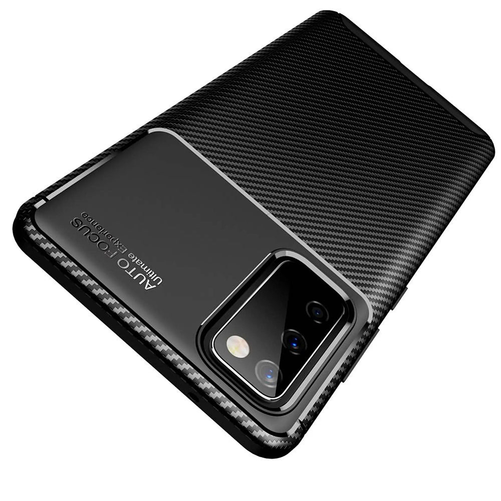 Coque pour Samsung Galaxy S20 FE 2022 G781 / S20 FE 5G G781 / S20 FE G780, Techsuit, Fibre de carbone, Noire