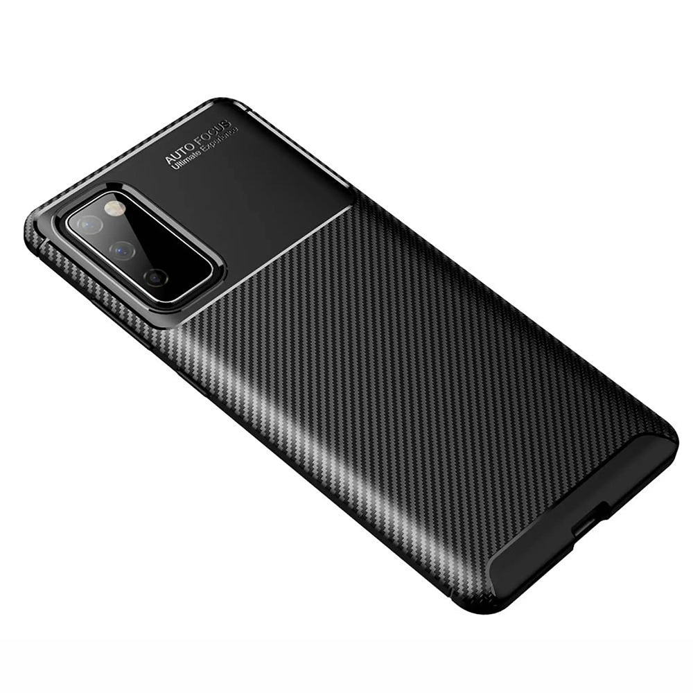 Coque pour Samsung Galaxy S20 FE 2022 G781 / S20 FE 5G G781 / S20 FE G780, Techsuit, Fibre de carbone, Noire