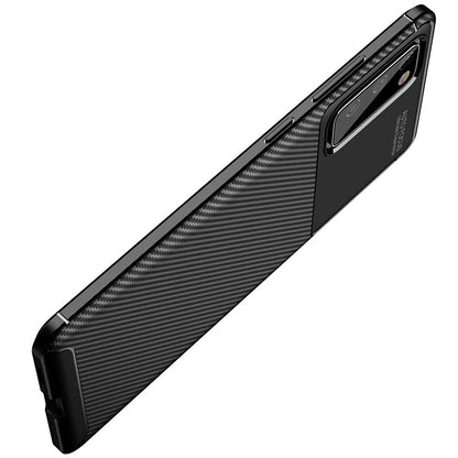 Coque pour Samsung Galaxy S20 FE 2022 G781 / S20 FE 5G G781 / S20 FE G780, Techsuit, Fibre de carbone, Noire