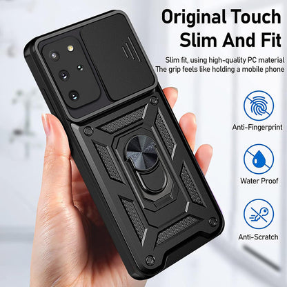 Hülle für Samsung Galaxy S20+ 5G G986 / S20+ G985, Techsuit, CamShield, Schwarz