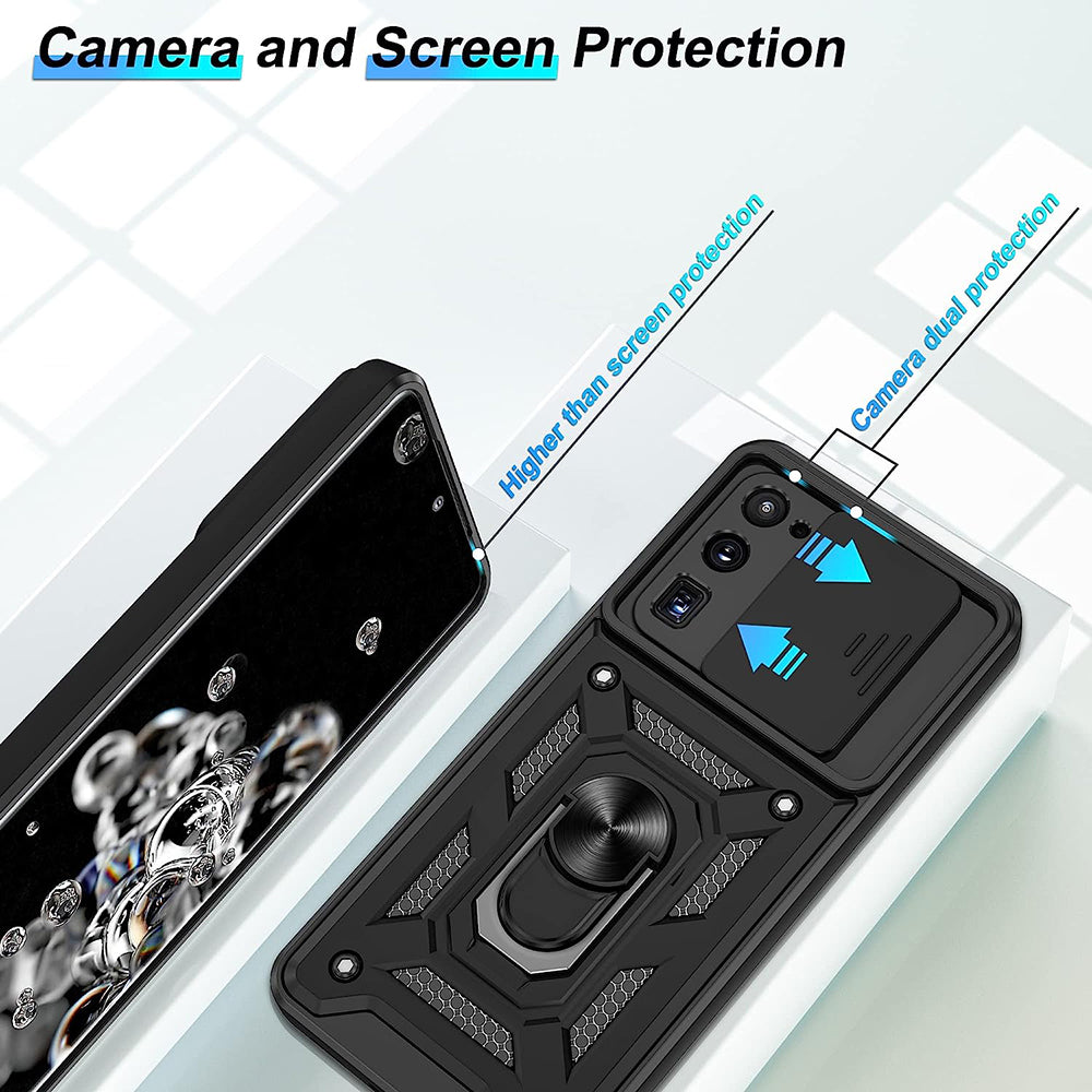 Hülle für Samsung Galaxy S20 Ultra 5G G988 / S20 Ultra G988, Techsuit, CamShield, Schwarz