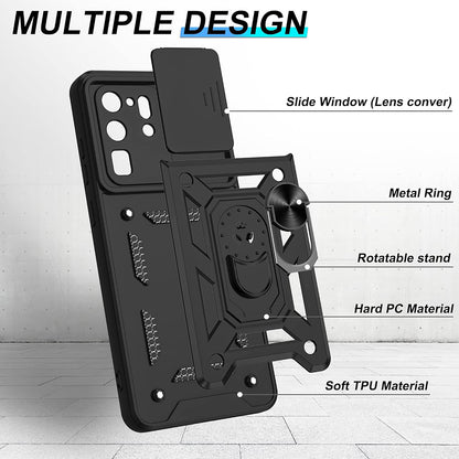 Hülle für Samsung Galaxy S20 Ultra 5G G988 / S20 Ultra G988, Techsuit, CamShield, Schwarz