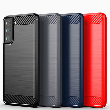 Hülle für Samsung Galaxy S21 5G G991, Techsuit, Carbon, Schwarz