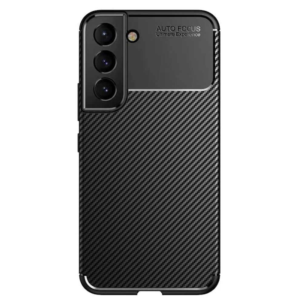 Hülle für Samsung Galaxy S21 5G G991, Techsuit, CarbonFiber, Schwarz