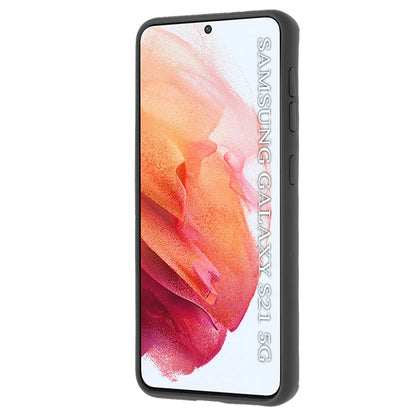 Hoes voor Samsung Galaxy S21 5G G991, Techsuit, Glinth, Zwart