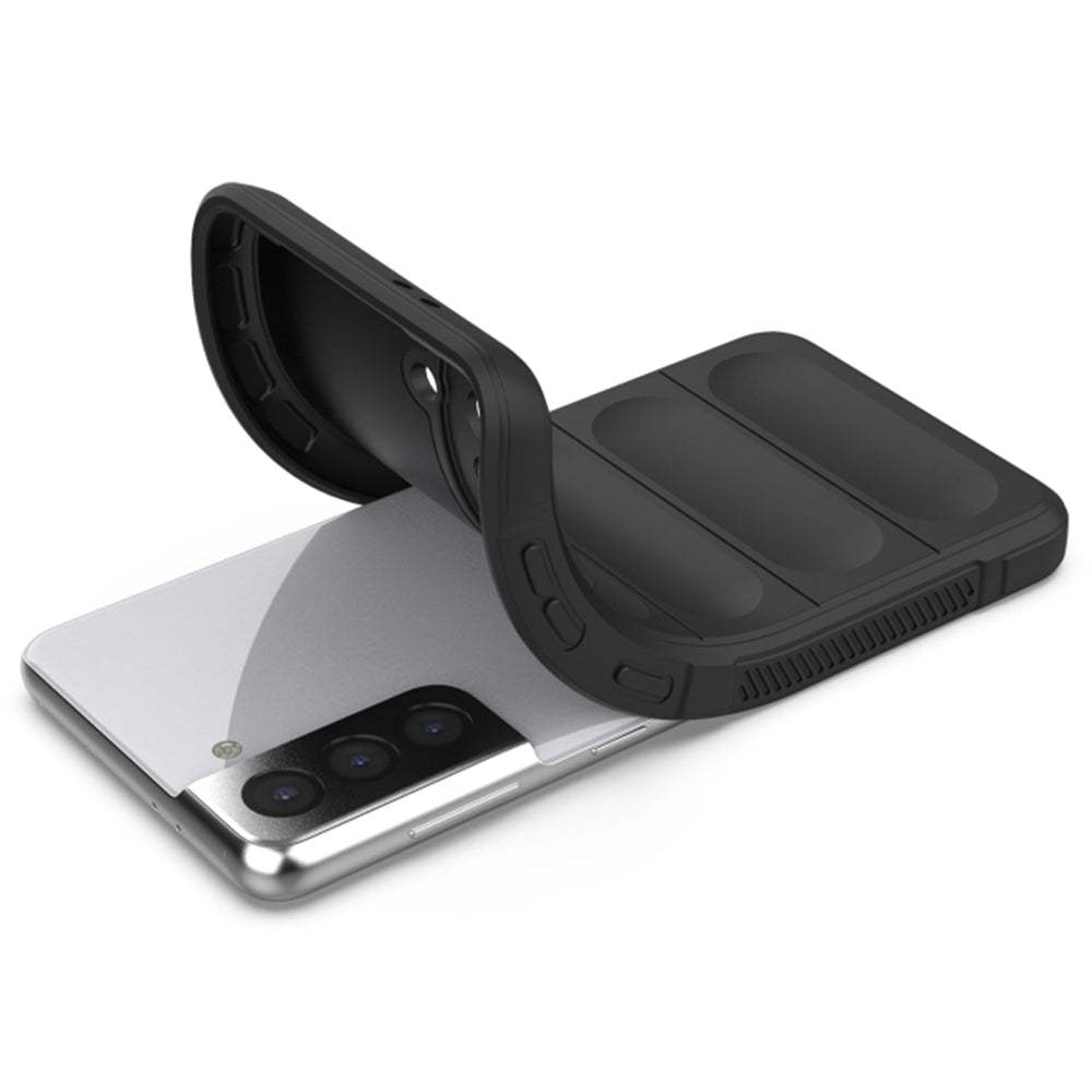 Hoesje voor Samsung Galaxy S21 5G G991, Techsuit, Magic Shield, Zwart