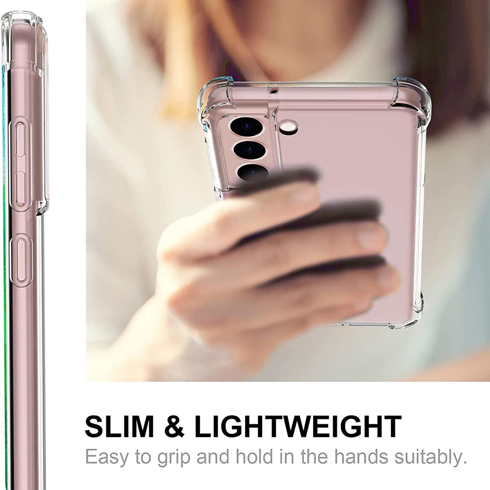 Coque pour Samsung Galaxy S21 5G G991, Techsuit, Anti-choc Claire, Transparente