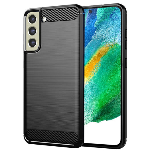 Hoes voor Samsung Galaxy S21 FE 5G G990, Techsuit, Carbon, Zwart