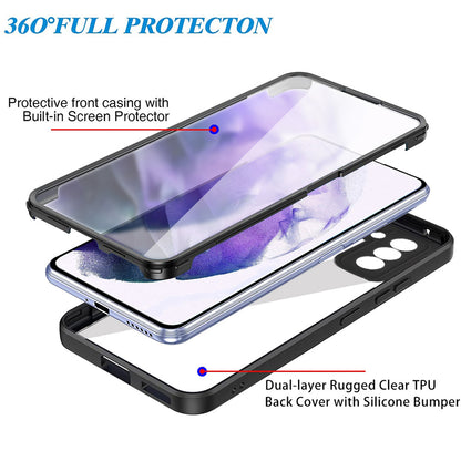 Hülle für Samsung Galaxy S21 FE 5G G990, Techsuit, ColorVerse 360, Schwarz