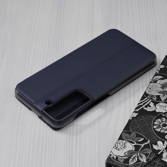 Hoes voor Samsung Galaxy S21 FE 5G G990, Techsuit, eFold, Donkerblauw
