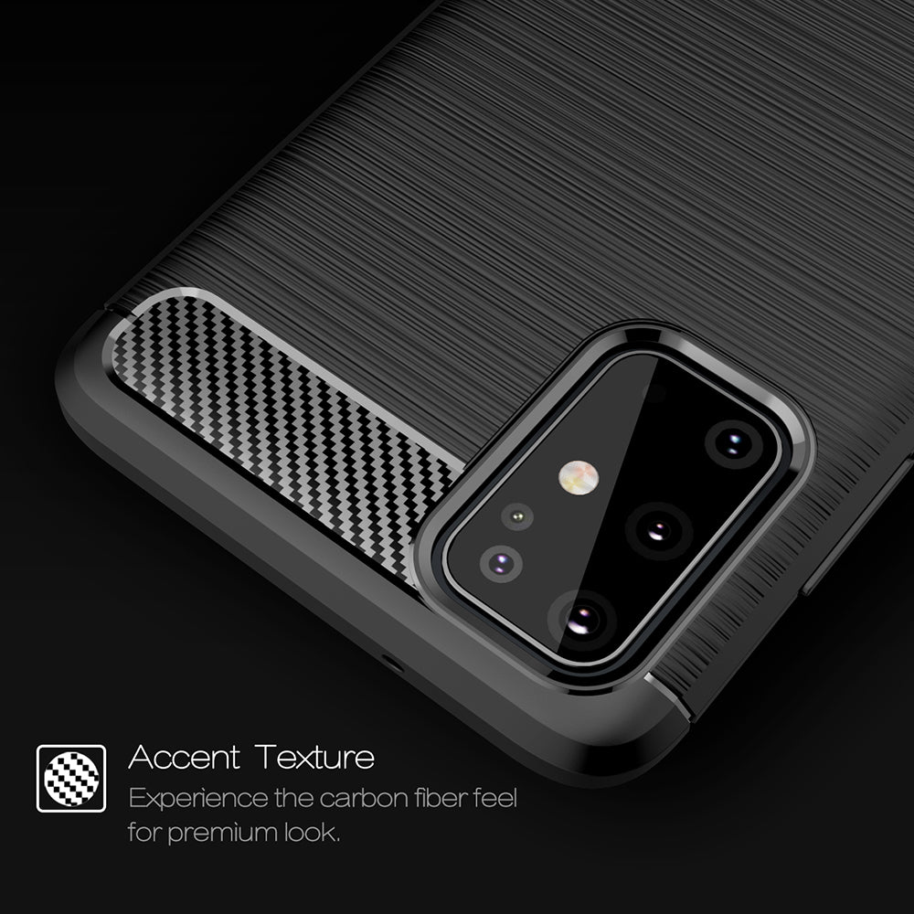 Hoes voor Samsung Galaxy S21 Ultra 5G G998, Techsuit, Carbon, Zwart