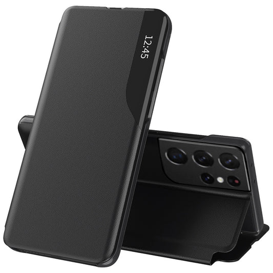 Hoes voor Samsung Galaxy S21 Ultra 5G G998, Techsuit, eFold, Zwart