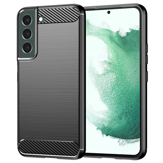Coque pour Samsung Galaxy S22+ 5G S906, Techsuit, Carbone, Noire