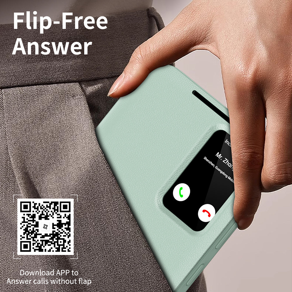 Hülle für Samsung Galaxy S22 Ultra 5G S908, Techsuit, SmartView, Grün
