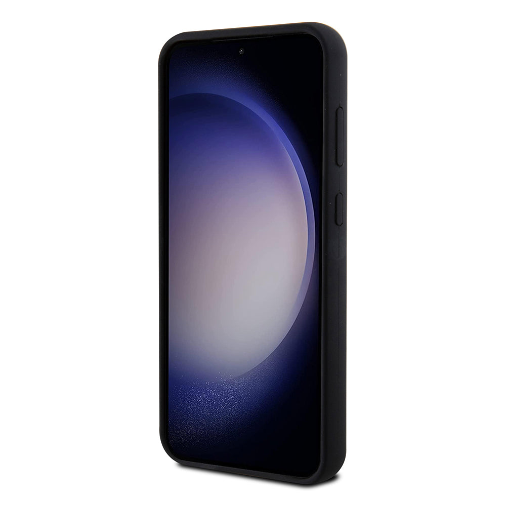 Case for Samsung Galaxy S23 FE S711, Karl Lagerfeld, Silicone Ikonik Karl Metal, Black