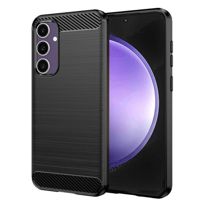 Hülle für Samsung Galaxy S23 FE S711, Techsuit, Carbon, Schwarz