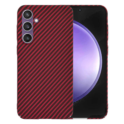 Hülle für Samsung Galaxy S23 FE S711, Techsuit, Carbonite FiberShell, Rot