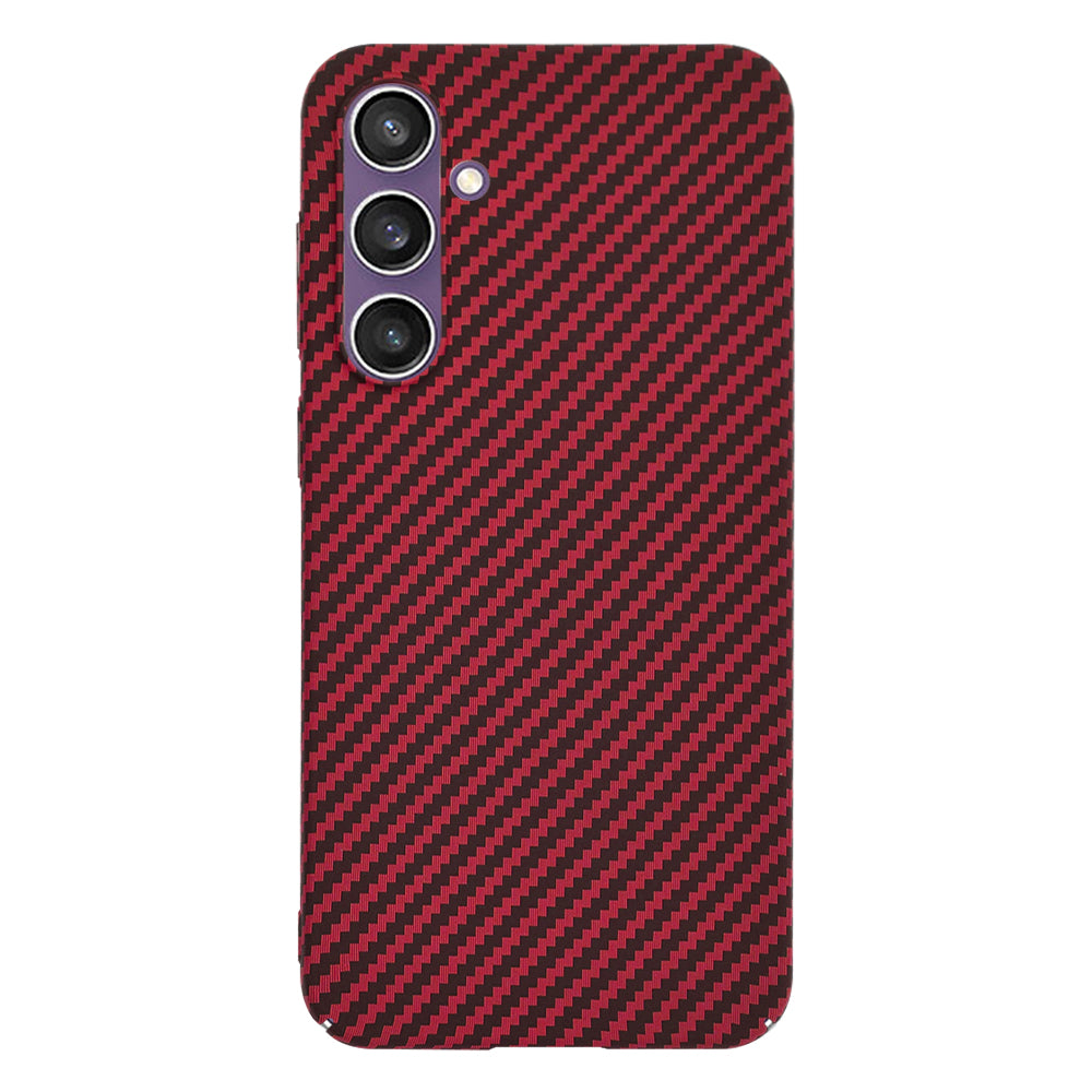Hülle für Samsung Galaxy S23 FE S711, Techsuit, Carbonite FiberShell, Rot