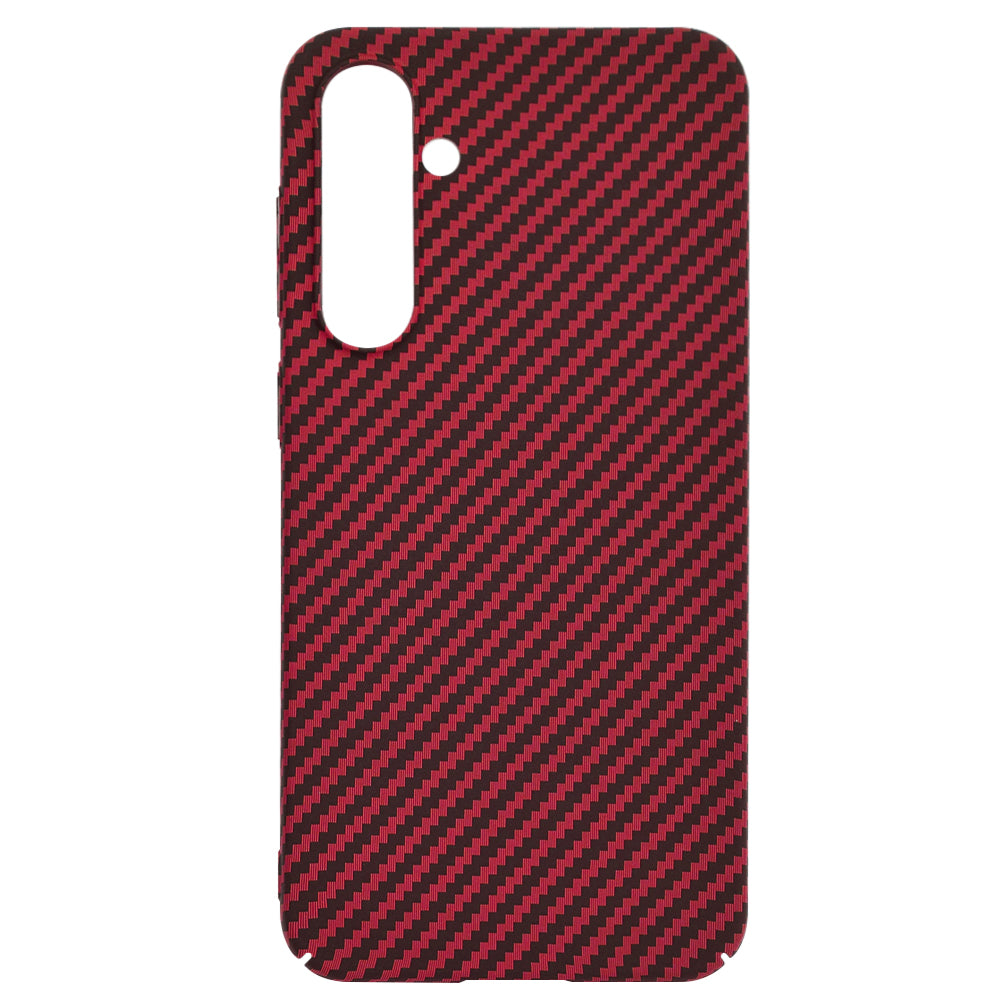 Hülle für Samsung Galaxy S23 FE S711, Techsuit, Carbonite FiberShell, Rot