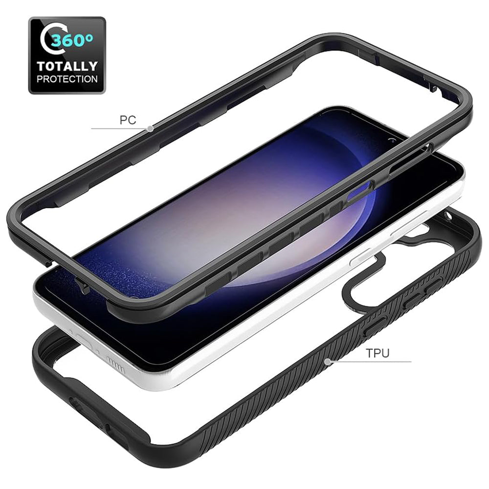 Coque pour Samsung Galaxy S23 FE S711, Techsuit, Defense360 Pro, Noire