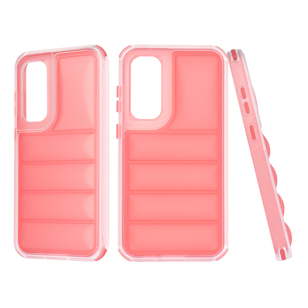 Hoes voor Samsung Galaxy S23 FE S711, Techsuit, Wave Shield, Rood