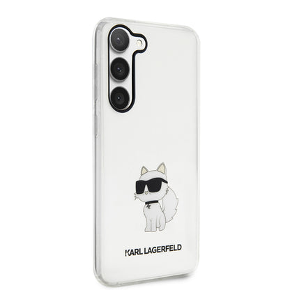 Étui pour Samsung Galaxy S23+ S916, Karl Lagerfeld, Ikonik Choupette, Transparent