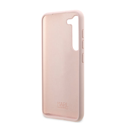 Hoes voor Samsung Galaxy S23+ S916, Karl Lagerfeld, Silicone Choupette, Roze