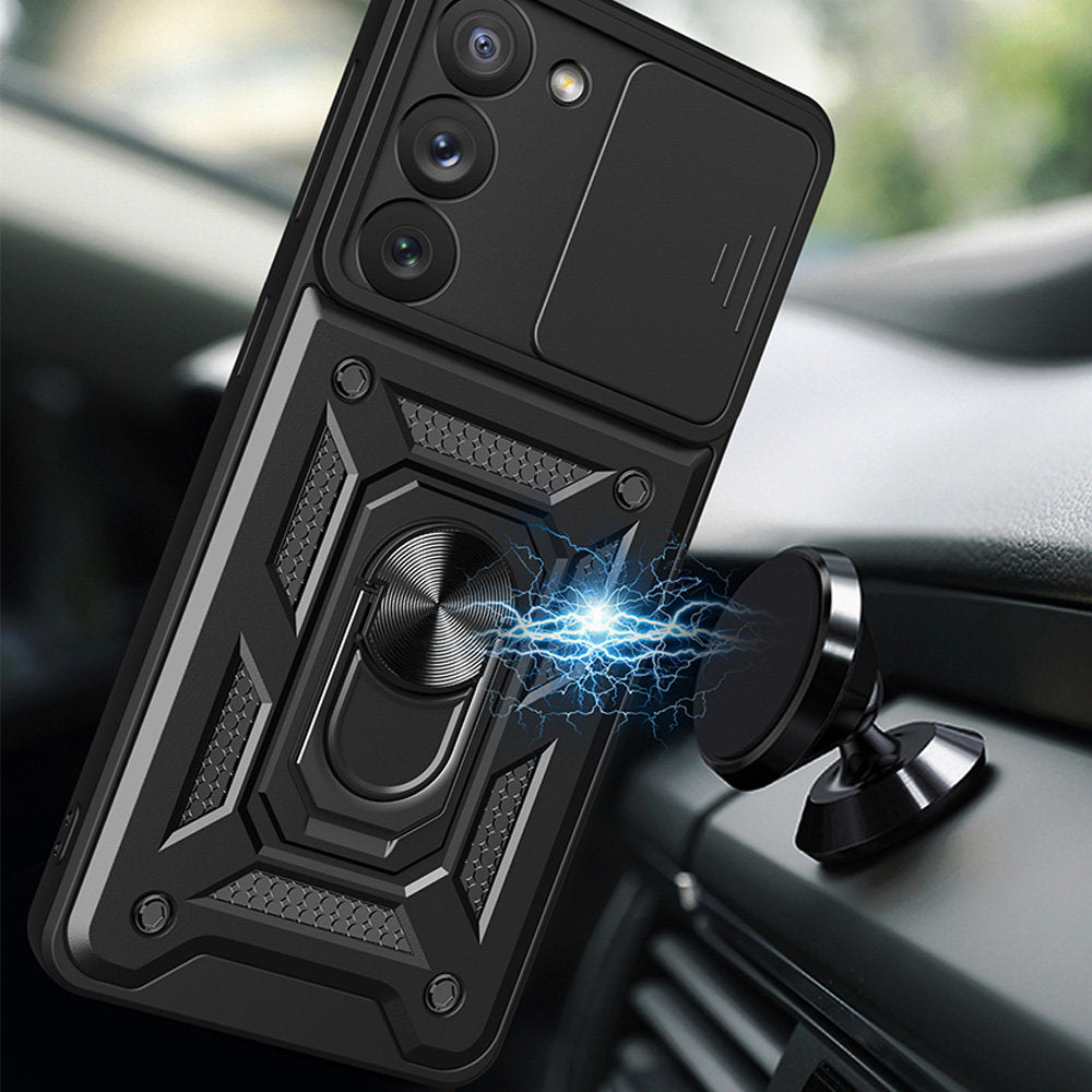 Coque pour Samsung Galaxy S23+ S916, Techsuit, CamShield, Noire