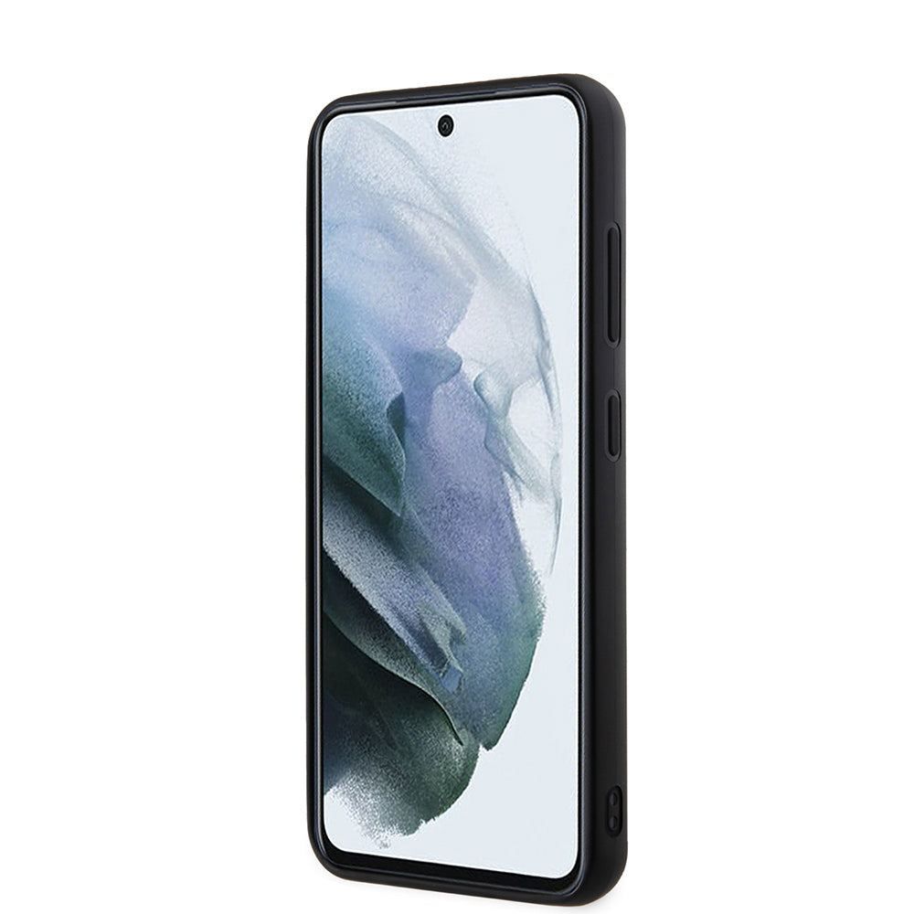 Case for Samsung Galaxy S23 S911, Karl Lagerfeld, 3D Rubber Glitter Logo, Black