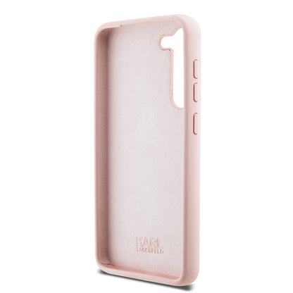 Hoes voor Samsung Galaxy S23 S911, Karl Lagerfeld, Silicone Choupette Metal, Roze