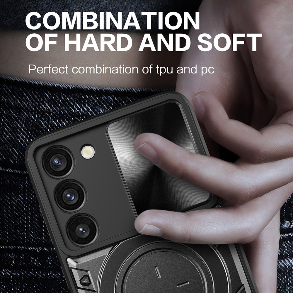 Case for Samsung Galaxy S23 S911, Techsuit, CamGuard Pro, Black