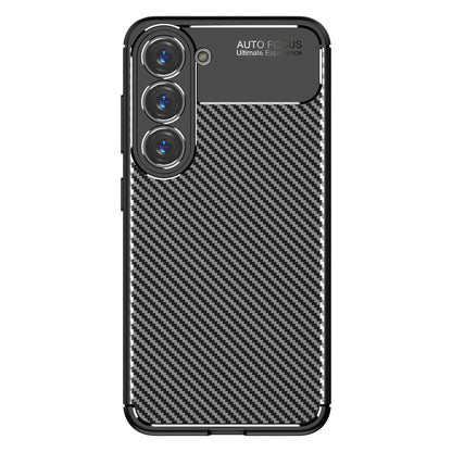 Coque pour Samsung Galaxy S23 S911, Techsuit, Fibre de carbone, Noire