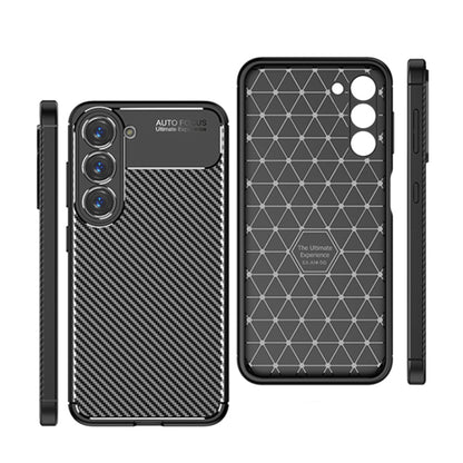 Coque pour Samsung Galaxy S23 S911, Techsuit, Fibre de carbone, Noire