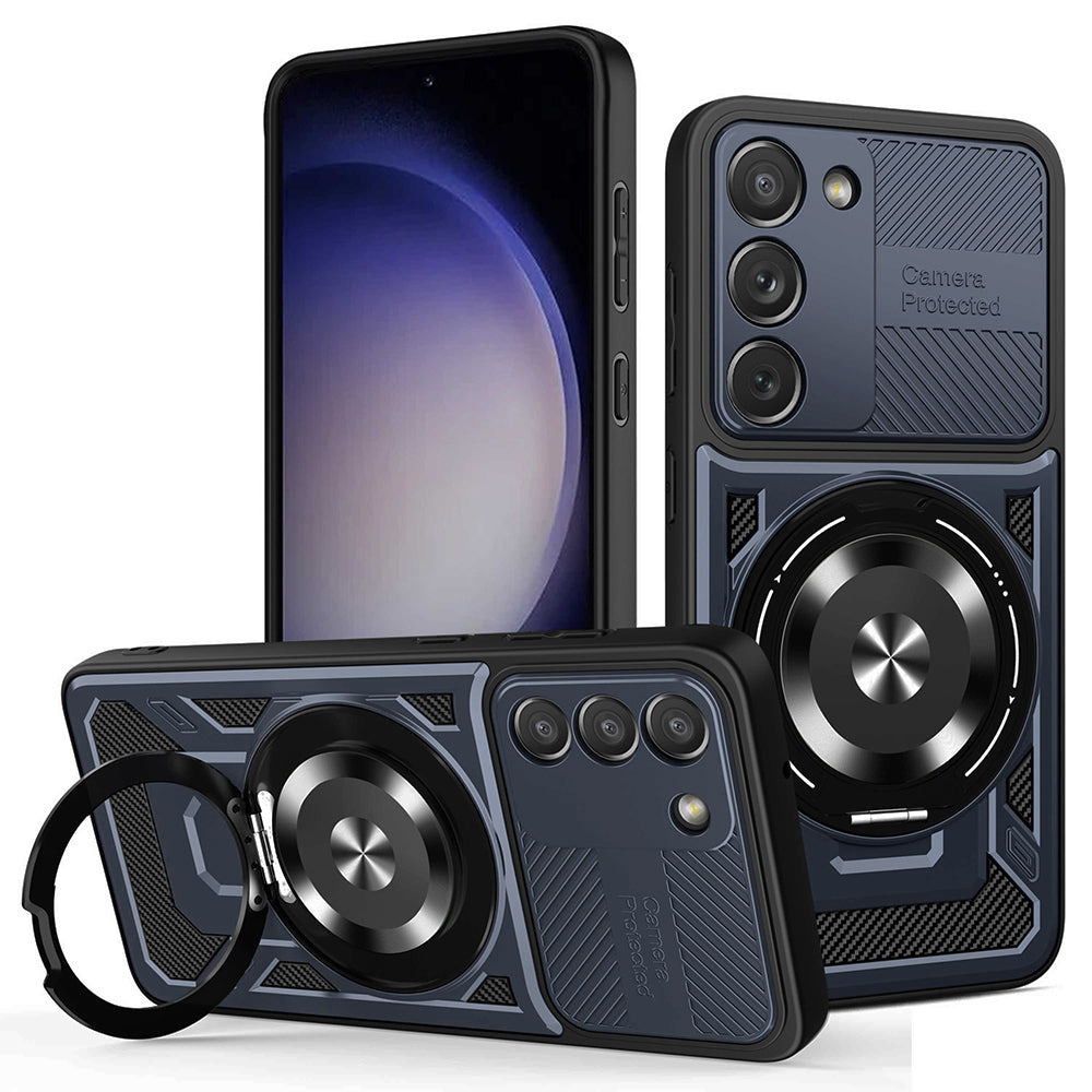 Hoes voor Samsung Galaxy S23 S911, Techsuit, RuggedCam, Blauw
